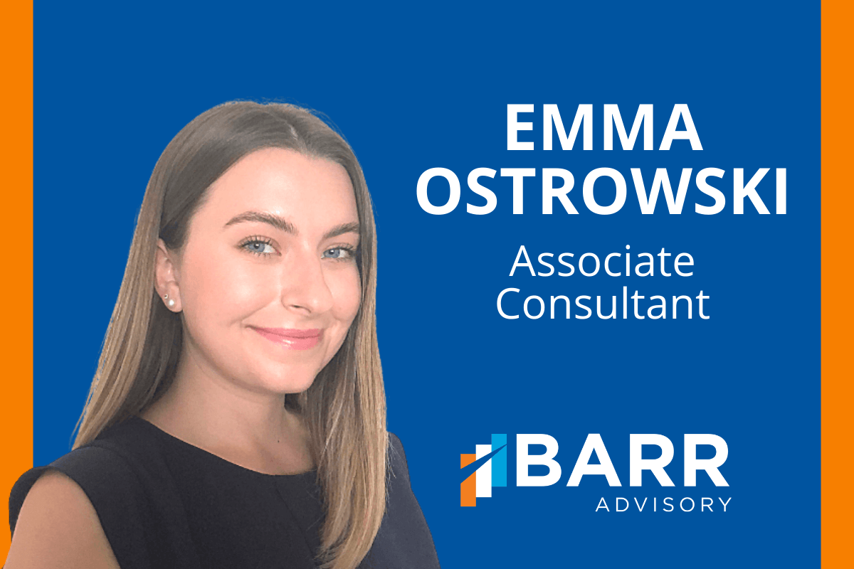 Meet BARR's new associate consultant Emma Ostrowski.