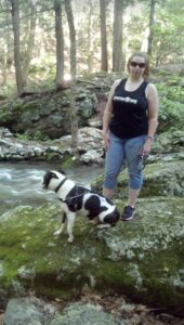 Jessica with her dog Riley